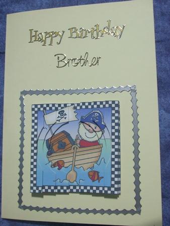 Pirates Ahoy!! Quick Card with Circular Side Stacker Topper by Claudia Abdilla