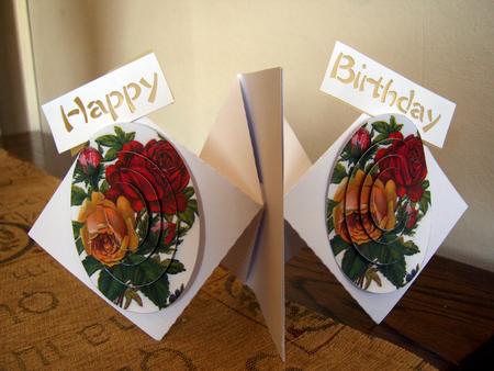 Spring Card Red And Yellow Roses by Clive Couter
