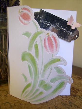 Floral Over The Edge Card 14 by Clive Couter