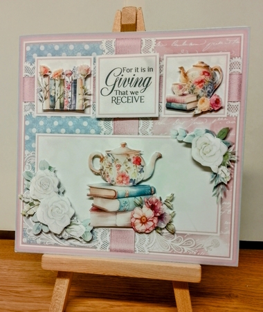 Just some books and Tea  by COLETTE MORRIS