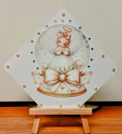 Christmas Angel Snowglobes  by COLETTE MORRIS