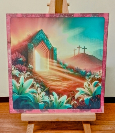 Easter Square Quick Card by COLETTE MORRIS