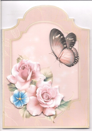 Rose Surprise - Shaped Card Front with Step-by-Step by COLETTE MORRIS