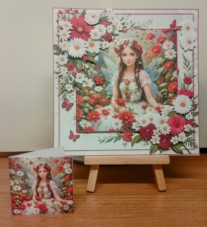 The Red Flower Fairy Card Mini Kit by COLETTE MORRIS
