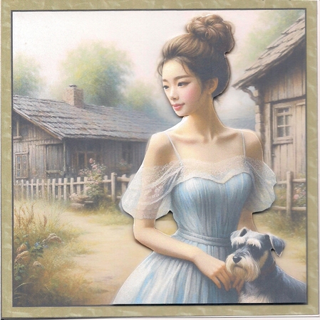 Just a lady and her dog 2 by COLETTE MORRIS
