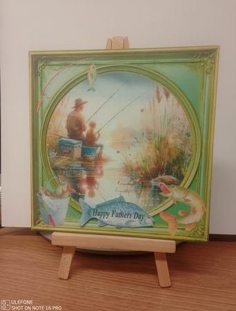 Gone fishing card front (n) 7 by COLETTE MORRIS