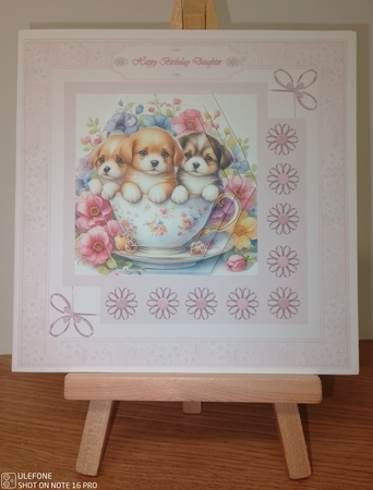 7 x 7 cute pups in a cup mini kit. by COLETTE MORRIS