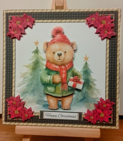 Cute Teddy Holiday Topper - Card One by COLETTE MORRIS