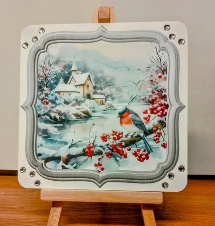 Beautiful Winter Birds Toppers / Frames 1-7 CU4CU /PU/ CU by COLETTE MORRIS
