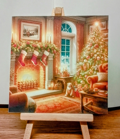 Christmas Fireside by COLETTE MORRIS