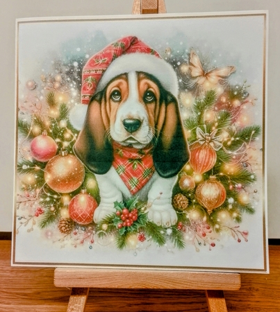 Christmas Dog 1 by COLETTE MORRIS
