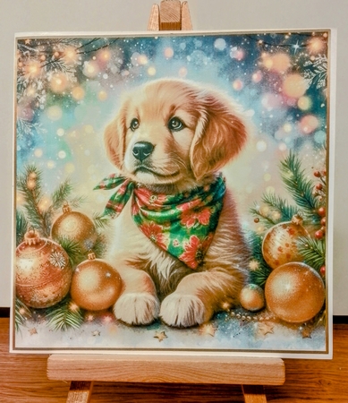 Christmas Dog 3 by COLETTE MORRIS