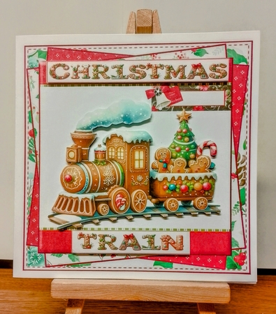 CARDFRONT: CHRISTMAS TRAIN 2 by COLETTE MORRIS