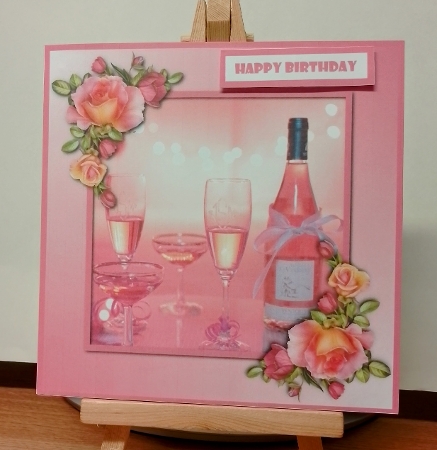 Birthday Wine Quick Card by COLETTE MORRIS