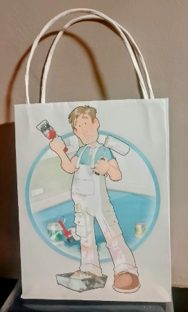 Painter and Decorator Dude 2 Mini Gift Bag by COLETTE MORRIS