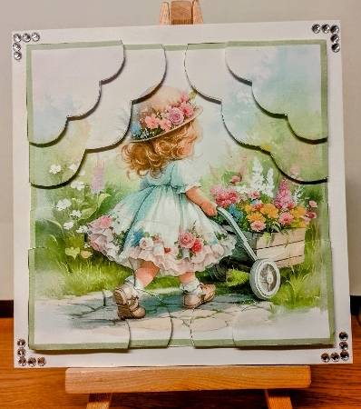 Little Girl in the Garden by COLETTE MORRIS