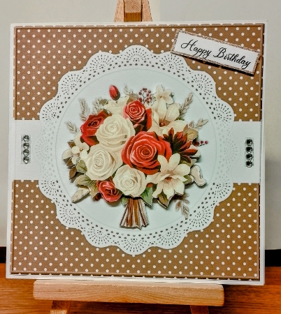 Flower Arrangement  7x7 Quick Card by COLETTE MORRIS