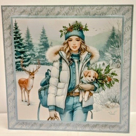 snowy christmas /birthday by COLETTE MORRIS