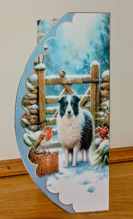 trifold sheepdog and money wallet by COLETTE MORRIS
