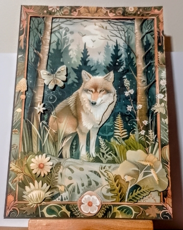 Forest Animals Framed 1 by COLETTE MORRIS