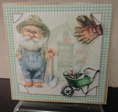 Gingham Pattern 12 x 8x8ins Frames kit by COLETTE MORRIS
