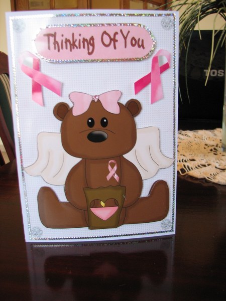 Breast Cancer Bear Thinking of You by Colleen Willcox