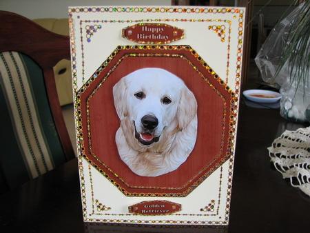 Golden Retriever Plaque & Stand by Colleen Willcox