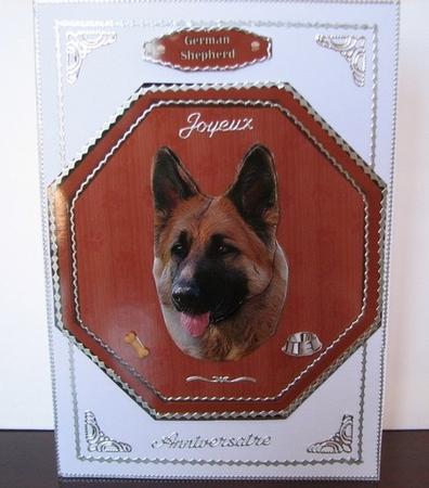 German Shepherd Plaque & Stand by Colleen Willcox