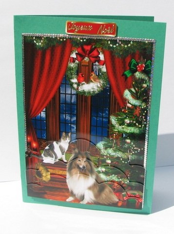 Waiting for Santa Wavey Edge Bottom Stacker by Colleen Willcox