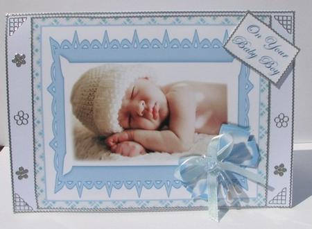 New Baby Captions - Boy Blue by Colleen Willcox