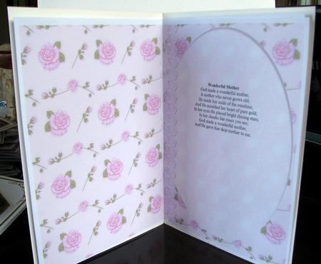 Pink Roses & Lace Insert by Colleen Willcox