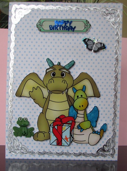 Uncle Perry Dragons Gift Coloured by Colleen Willcox