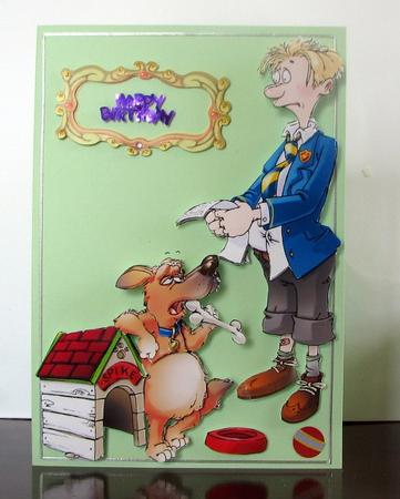 The Dog Ate My Homework Decoupage Sheet by Colleen Willcox