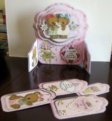 Teddy Flower Friends Gatefold Card and Envelope Kit by Colleen Willcox