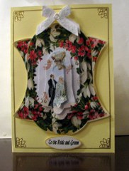 Vintage Wedding Couple Pyramid by Colleen Willcox