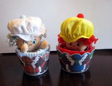 2 x Scottie Dog Scottish Tartan Cupcake Wrappers by Colleen Willcox