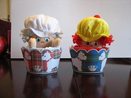 2 x Westie Dog Scottish Tartan Cupcake Wrappers by Colleen Willcox