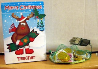 3D Xmas Teacher Rudolph Large Gift Bag Mini Kit by Colleen Willcox