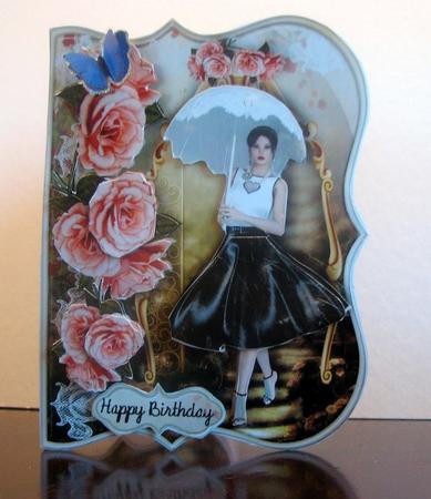 Garden Path Female Card by Colleen Willcox