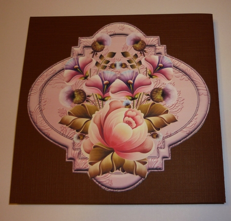 Roses and Thistles Bracket Shaped Easel Card Kit by Cornelia Orgahs