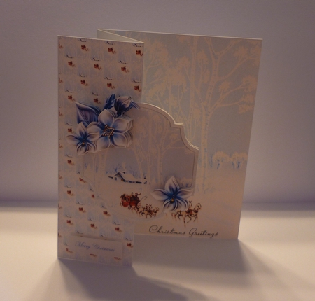 Home for the Holidays No Hole Fold Back Card by Cornelia Orgahs