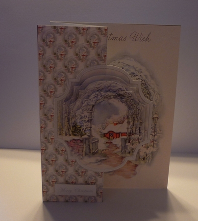House in the Garden No Hole Fold Back Card by Cornelia Orgahs