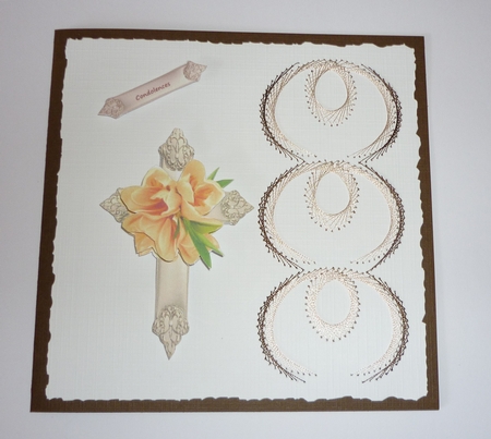 Cross with Flowers Sympathy/ Easter by Cornelia Orgahs
