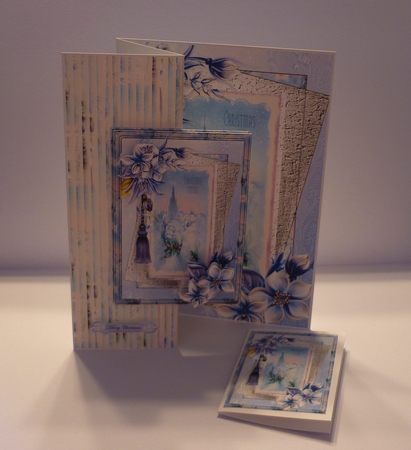 Vintage Christmas Cheer Fold Back Card by Cornelia Orgahs