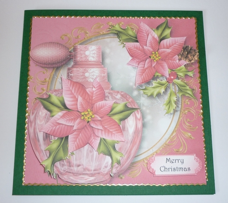 Christmas Perfume Bottle - the Scent of Pink Poinsettias by Cornelia Orgahs