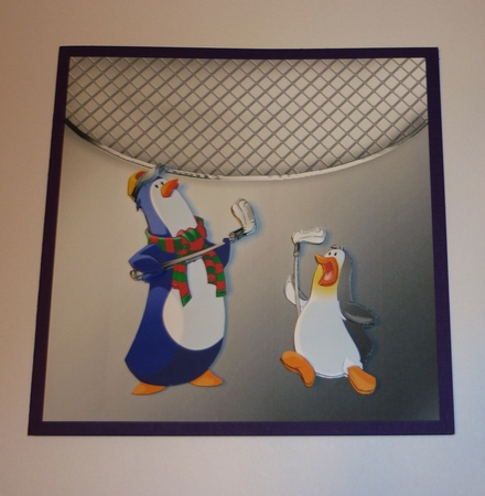 Penguin Golf Decoupage Sheet by Cornelia Orgahs