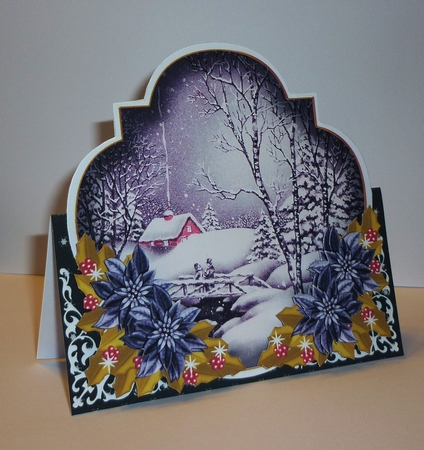 Winter Walk Shaped Over 3D Mini Card Kit by Cornelia Orgahs