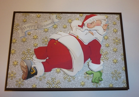 Tired Santa Decoupage Sheet by Cornelia Orgahs