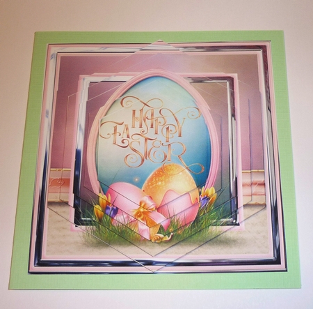 Pretty Easter Eggs Hexagon Pyramid Mini Kit by Cornelia Orgahs
