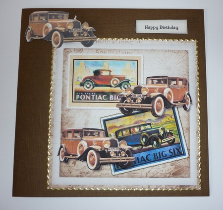 Male Car Vintage Cards by Cornelia Orgahs